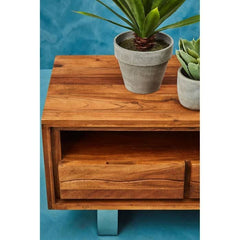 Simla Acacia Three Drawer Media Unit - Home Luxe Interior