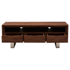 Simla Acacia Three Drawer Media Unit - Home Luxe Interior