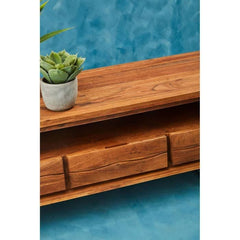 Simla Acacia Three Drawer Media Unit - Home Luxe Interior