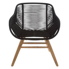 Sisal Black Rope Armchair - Home Luxe Interior