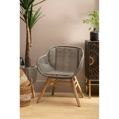 Sisal Grey Rope Armchair - Home Luxe Interior