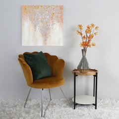 Small 60x60 Silver & Gold Glitter Wall Art