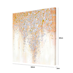Small 60x60 Silver & Gold Glitter Wall Art