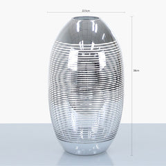 Small Silver Glass Vase