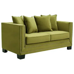 Sofia Moss Velvet 2 Seater Sofa