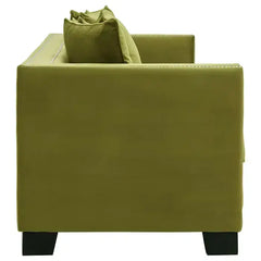 Sofia Moss Velvet 3 Seater Sofa