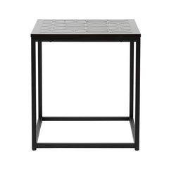 Solenn Semicircle Design Black End Table