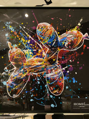 Supernova Sausage Dog Multicolour Wall Art Mirror Frame 55Cm X 55Cm