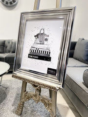 Tom Ford Designer Books & Starbucks Wall Art Chrome Frame