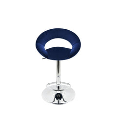 Urban Barstool Round Royal Blue Velvet