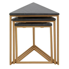Varana Nest of Three Triangular Tables - Home Luxe Interior