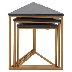 Varana Nest of Three Triangular Tables - Home Luxe Interior