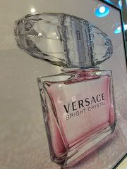 Versace Crystal Perfume Bottle Pink Wall Art Mirror Frame