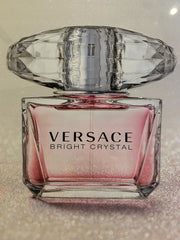 Versace Crystal Perfume Bottle Pink Wall Art Mirror Frame