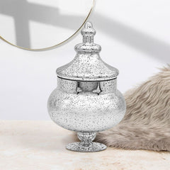 Vincenza Jar Silver 30Cm