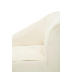 Yvette Cream Velvet Chaise Lounge Home Luxe Interior