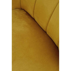 Yvette Mustard Velvet Chaise Lounge Home Luxe Interior