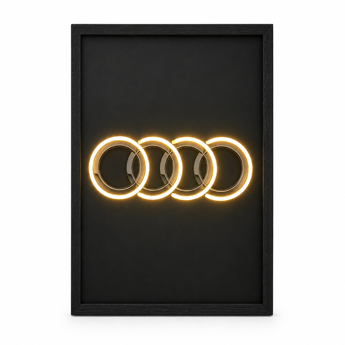 Audi Neon LED Wall Art 40x60cm USB Powered Modern Home Decor Sign UK