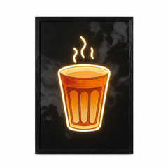 Tea Cup Neon LED Wall Art 40x60cm USB Powered Kitchen Home Decor