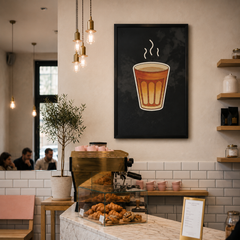 Tea Cup Neon LED Wall Art 40x60cm USB Powered Kitchen Home Decor