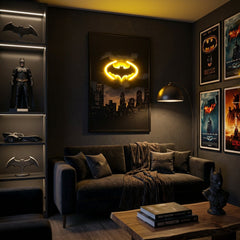 Batman Neon LED Wall Art 40x60cm USB Powered Superhero Decor Sign UK