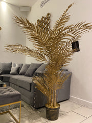 [EKM-AUTOGENERATED]135Cm Luxe Gold Faux Palm Tree Decor