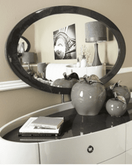 [EKM-AUTOGENERATED]140cm Voke Walnut Wall Mirror Grey