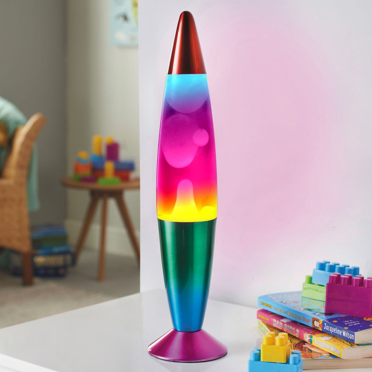 [EKM-AUTOGENERATED]16&34; Rainbow Rocket Lava Lamp
