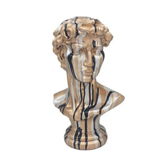 David Gold Renaissance Drip Art Resin Figurine - Modern Bust Decor
