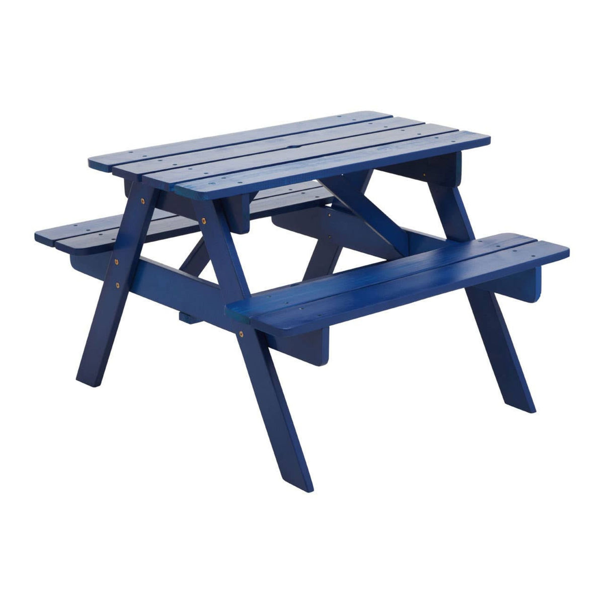 Brighton Blue Wooden Kids Picnic Bench Outdoor Garden Table Set