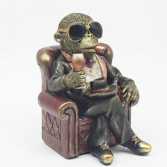 Home Luxe Chilling Gorilla Ornament 27cm - Stylish Novelty Monkey Gift