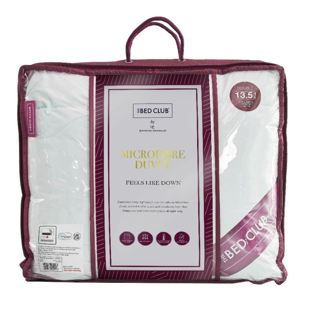 Bed Club 13.5 Tog Double Microfibre Duvet - Soft Down-Like Winter Quilt