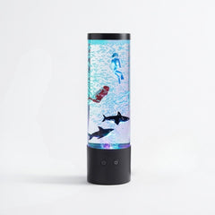 Home Luxe Divers & Sharks LED Bubble Lamp Colour Changing Light 29cm