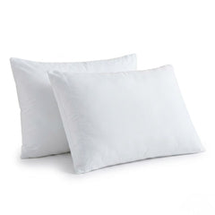CloudNest Luxury Duck Feather Pillows - Pack of 2 Soft Support Pillows