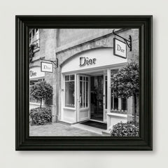 Dior Fashion Black Step Frame 70x70cm Luxury Wall Art Home Decor Style