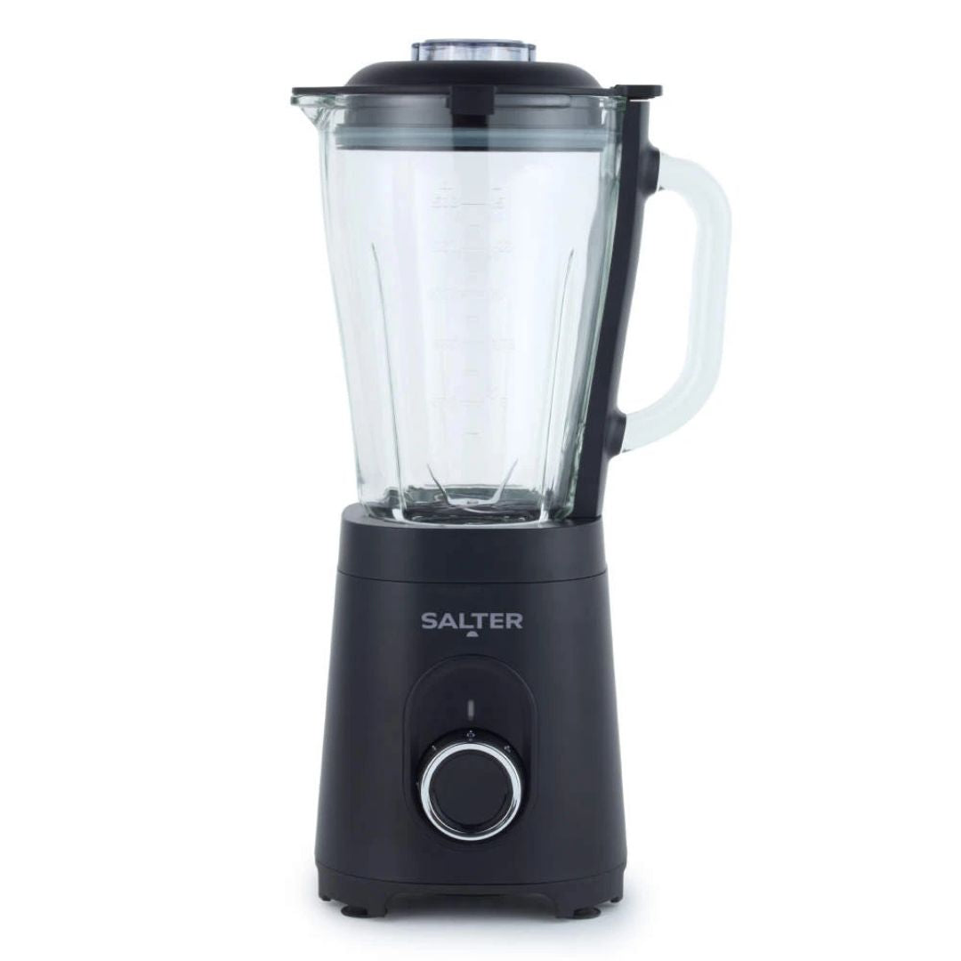 Salter Kuro 1.5L Glass Jug Blender - 600W Multi-Purpose Mixer, Black