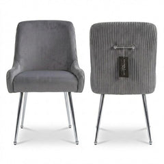 Marco Dining Chair Brushed Velvet Grey