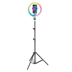 Aura 10 Inch Tripod LED Ring Light with RGB & Phone Holder