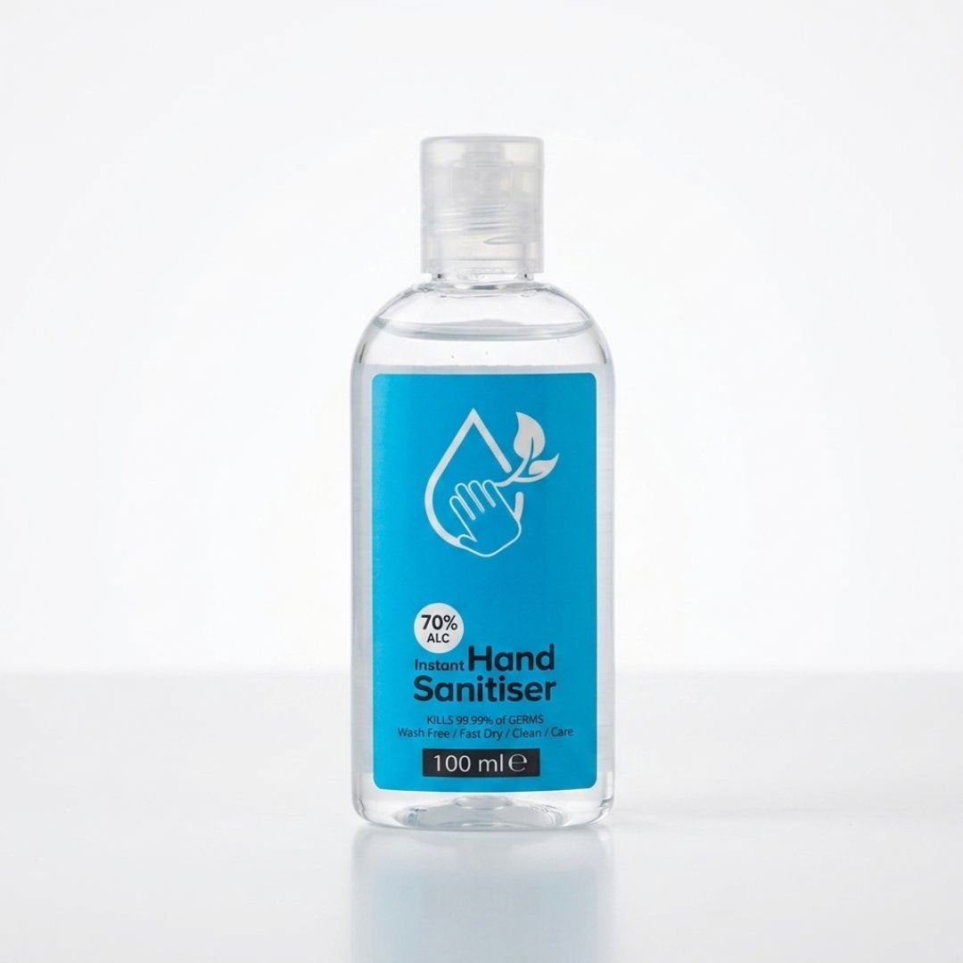 Instant Hand Sanitiser 70% Alcohol 100ml Travel Bottle Box of 48