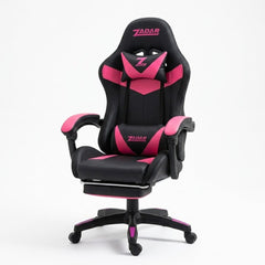 ZADAR Dark Pink/Black Gaming Chair with Bluetooth Speakers & RGB
