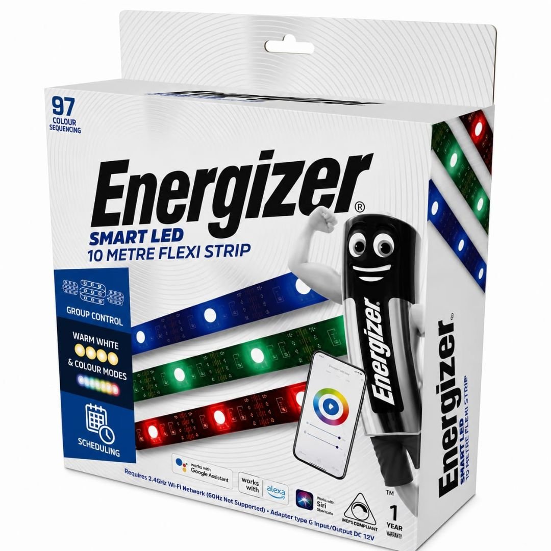 Energizer Smart LED Flexi Strip Light - 5m RGB Colour Changing WiFi