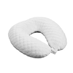 Travel Log White Memory Foam Neck Pillow & Eye Mask Travel Set