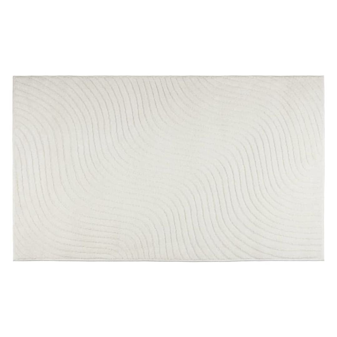 Loren Cream Area Rug 130 x 210cm - Luxury Soft Living Room Carpet