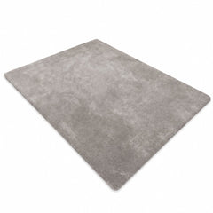Mocha Burton Rabbit Fur Soft Touch Rug Anti Slip Washable UK Rug