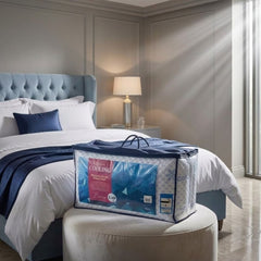 Pack of 2 Cooling Memory Foam Pillows - Temperature Regulating Support