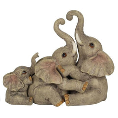 Handcrafted Ellie Elephant & Babies Figurine - Ellie & Family Affection