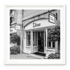 Dior Fashion White Step Frame 70x70cm Luxury Wall Art Home Decor Style