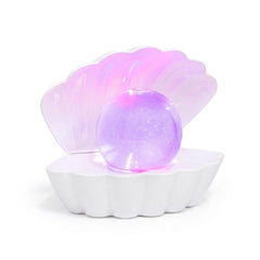 White Glitter Pearl Seashell Colour Changing Mood Light - USB/Battery