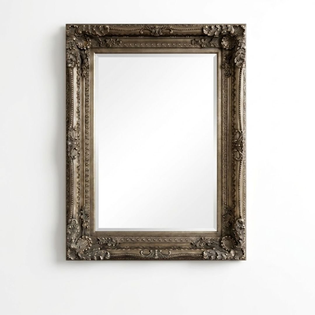 Vintage Champagne Wall Mirror 60x90cm Ornate Baroque Chic Frame