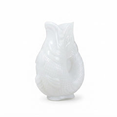 Home Luxe Smoke Grey Glass Fish Shaped Flower Vase Home Decor | 30cm